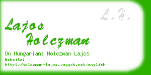 lajos holczman business card